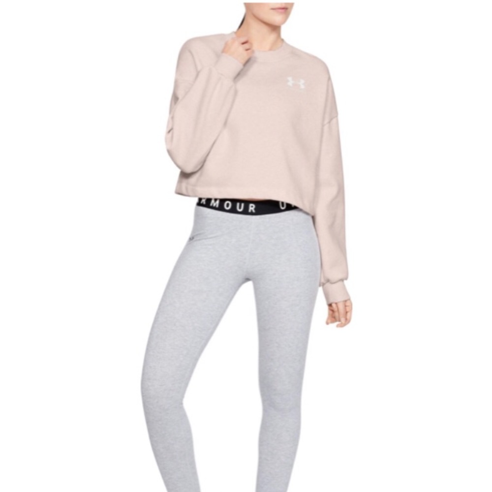(2) Large Under Armour CropTop Sweatshirts